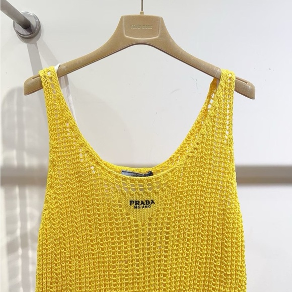 Authentic Prada Vibrant Yellow Knit Top - Picture 3 of 8